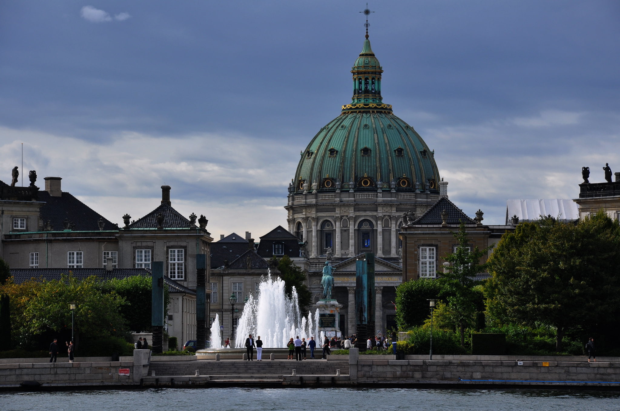 Amalienborg palace complex in Copenhagen.