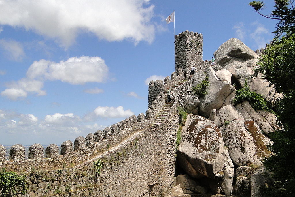 The strong walls of the Castle of the Moors.