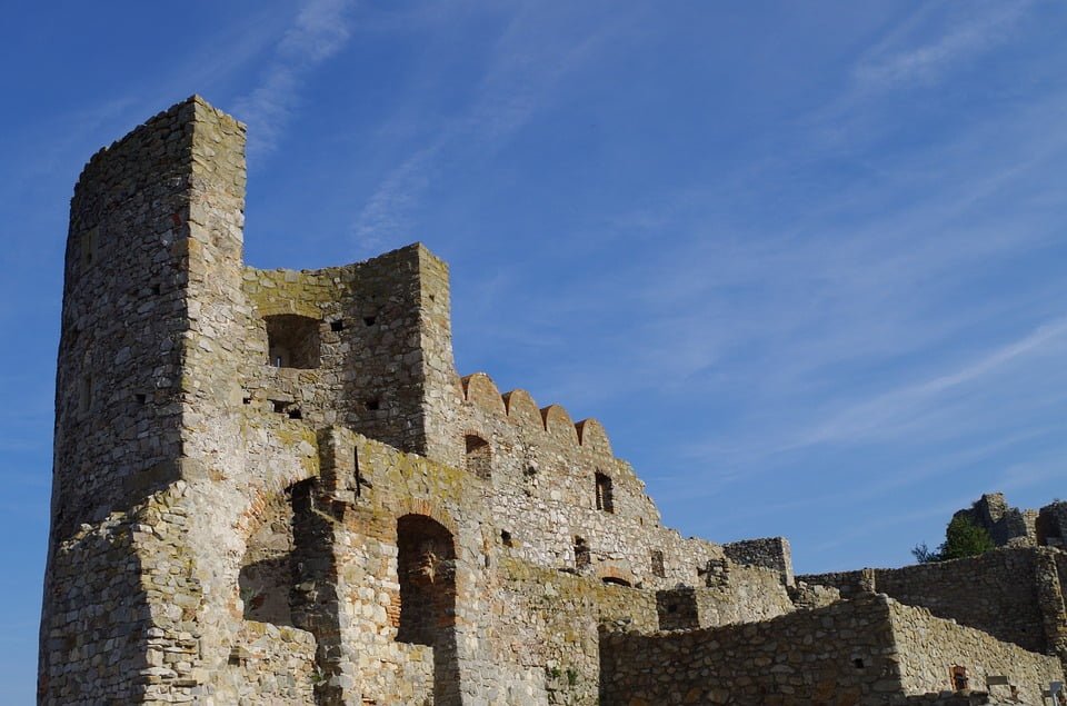 The ruins of Devin Castle.