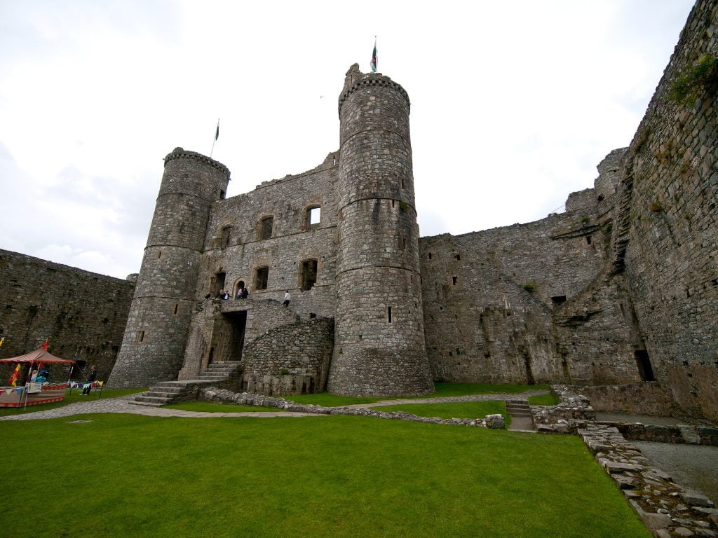 The remains of Harlech Castle’s grand towers. 