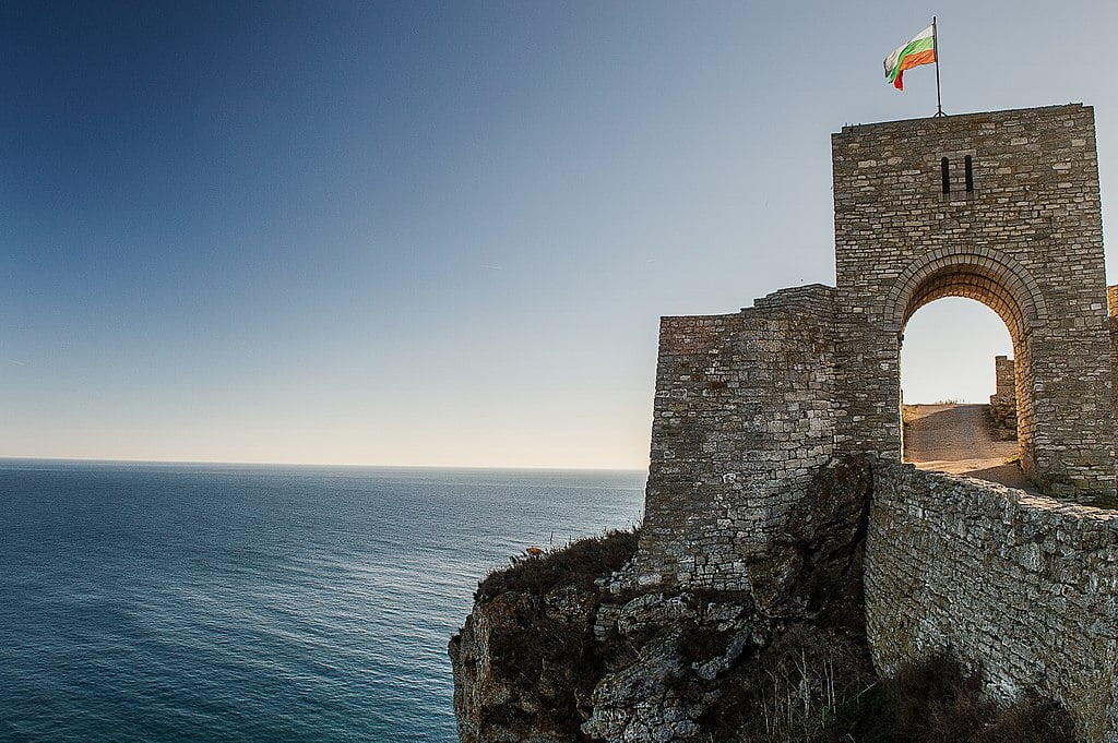 The breathtaking sea view from Kaliakra Castle.