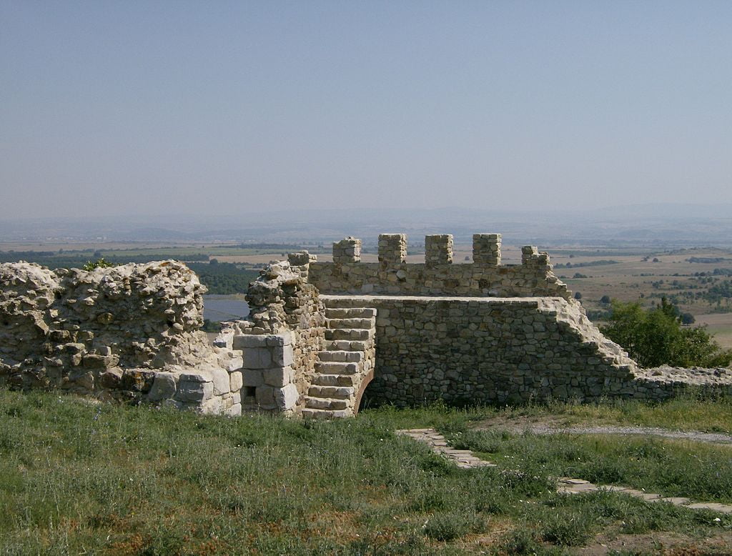 The ruins of Mezek Fortress.