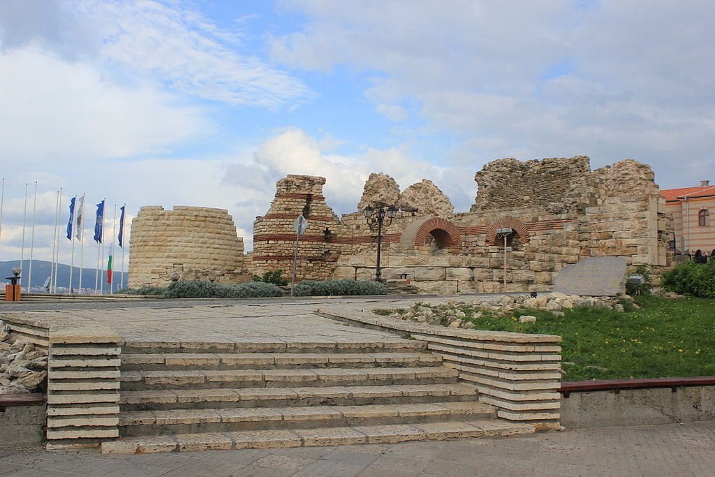 The ruins of Nesebar Fortifications.