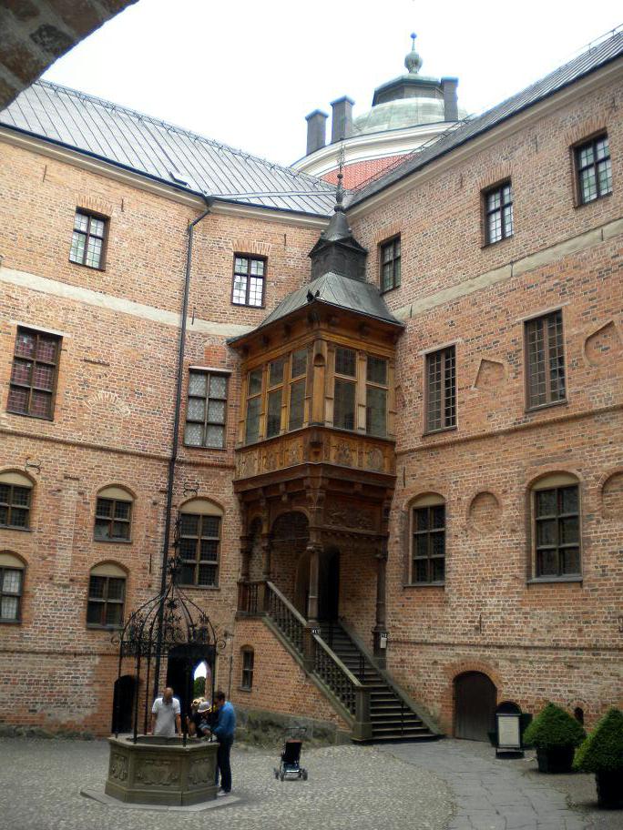 A peek at the inner courtyard of Gripsholm Castle.