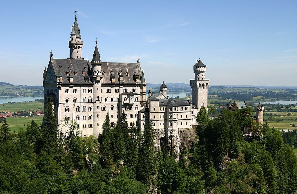 King Ludwig II, the Swan King, built Neuschwanstein Castle as his fantasy castle.