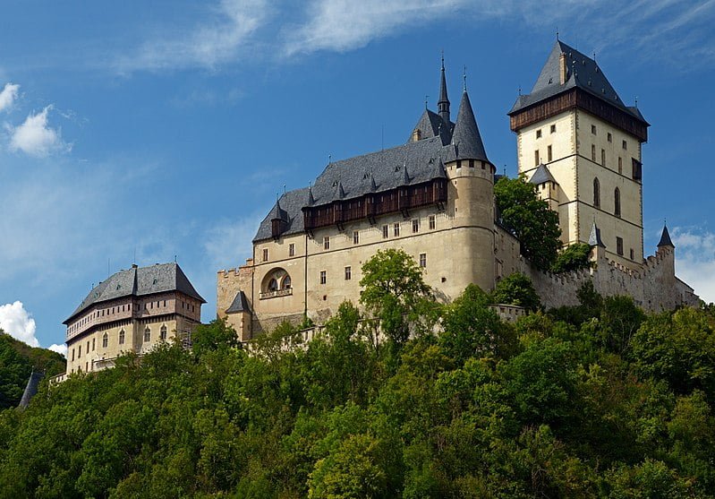 Karlstejn Castle in all its Gothic glory.