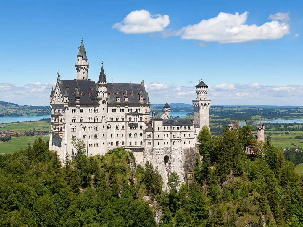 Neuschwanstein - the final fantasy castle built by mad King Ludwig II.