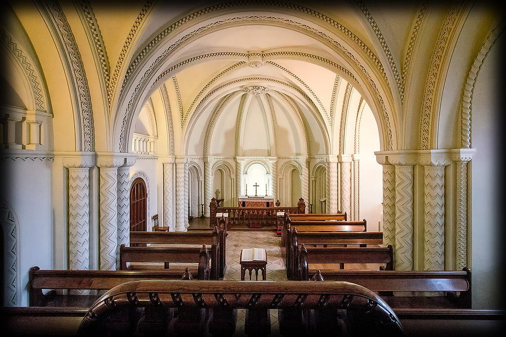 Penryn Castle’s magnificent chapel.