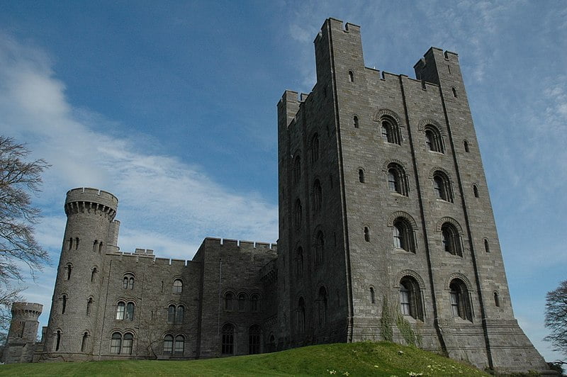 The keep of Penrhyn Castle in Wales.
