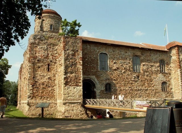 The broad shape of Colchester Castle is definitely unique.