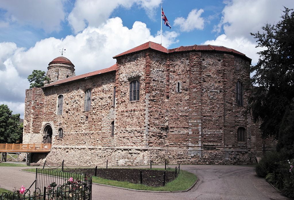 Colchester Castle in Essex, England.