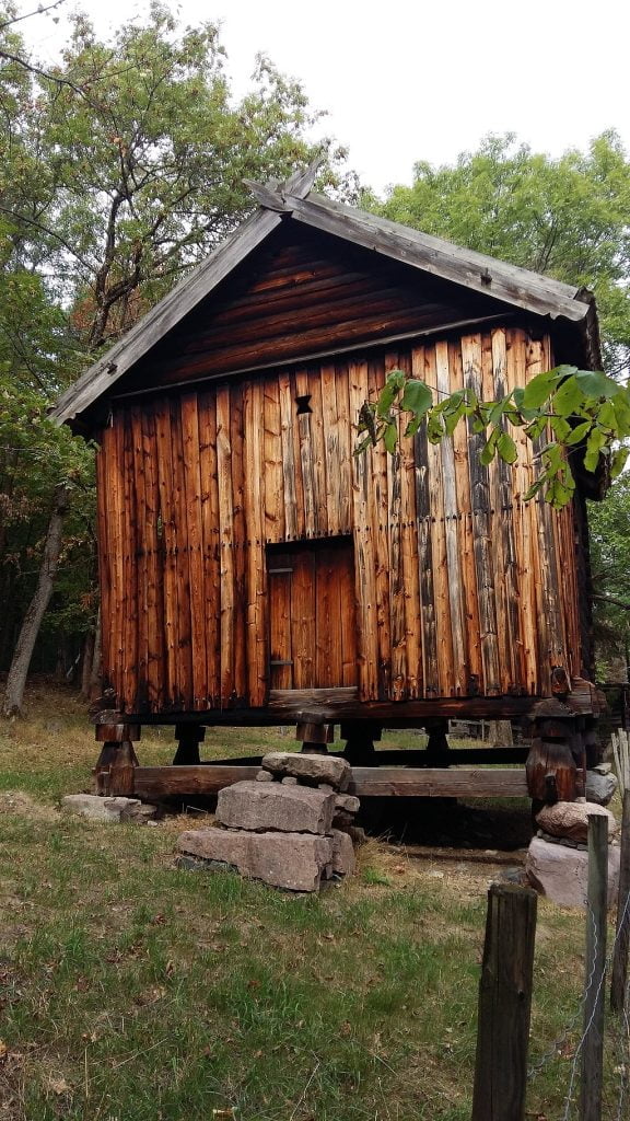 A traditional Nordic building reconstructed at the Oslo Ecomuseum.