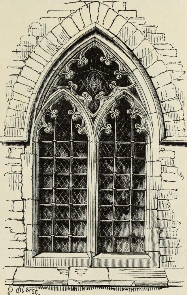 Pointed arches - the most familiar feature of Gothic medieval castles and cathedrals.