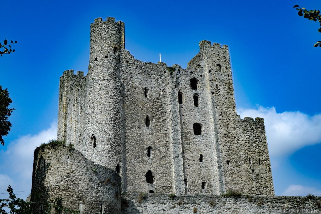 The keep of Rochester Castle.