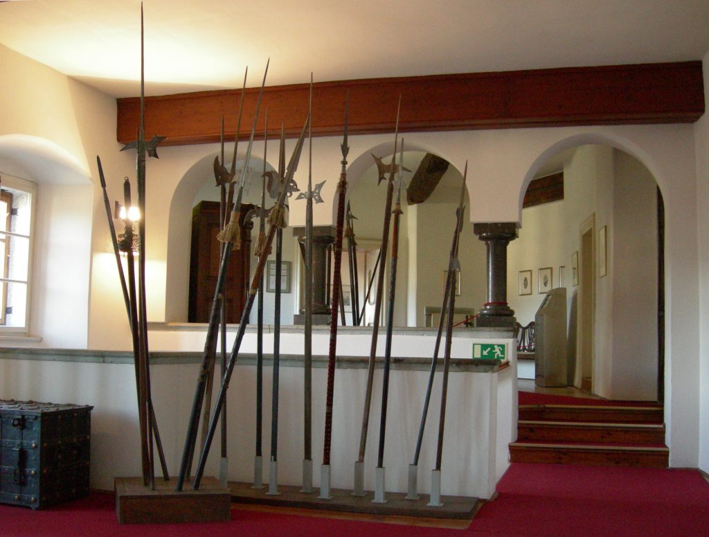 Spears used as weapon.