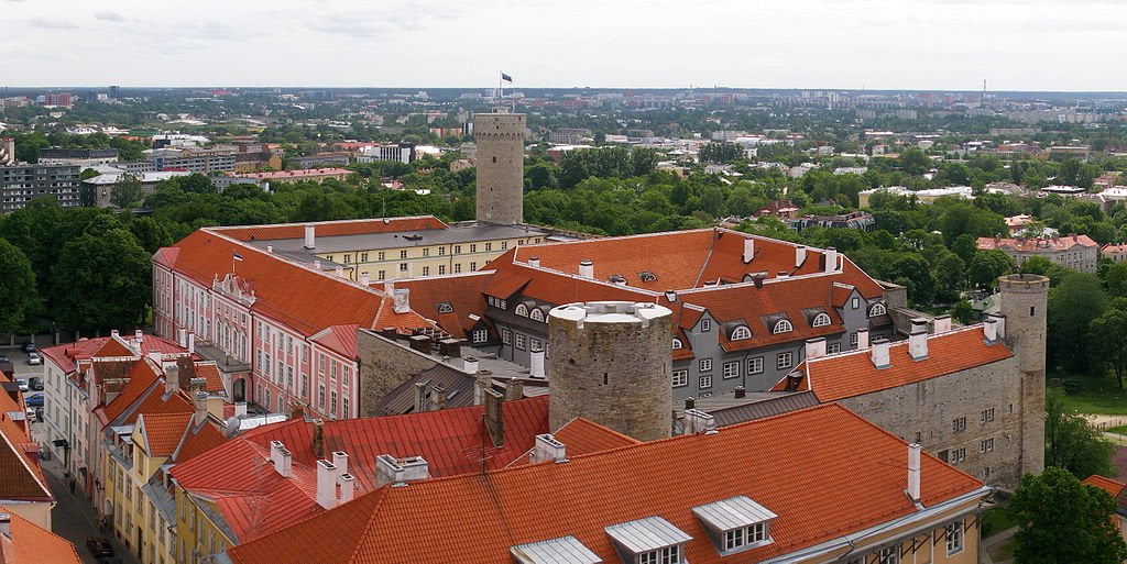 Toompea Castle–notice especially the stone towers for Medieval evidence.