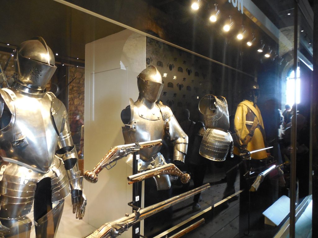 DIsplay inside the Tower of London. 