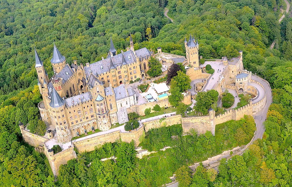 Mesmerizing Aerial View of Hohenzollern Castle.