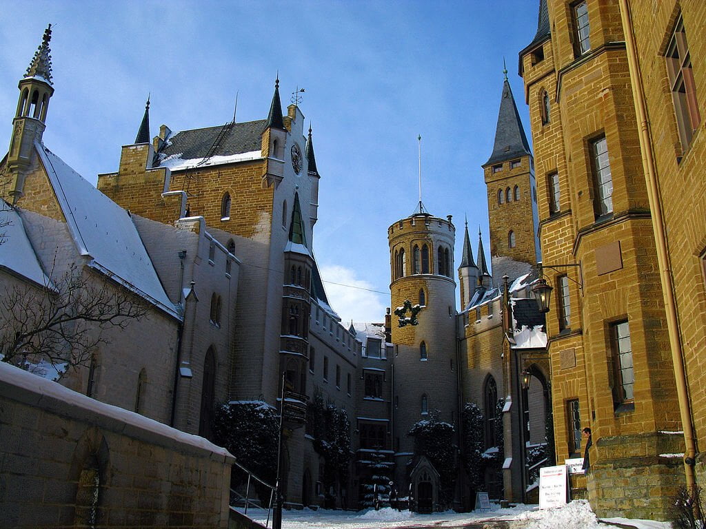 The central courtyard of the castle.