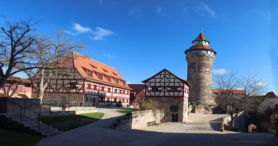 A spectacular view of Nuremberg Castle.