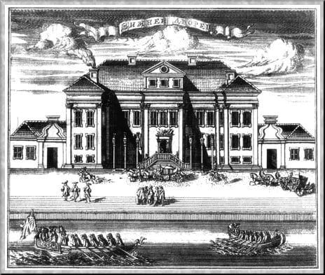 The very first depiction of the First Winter Palace.