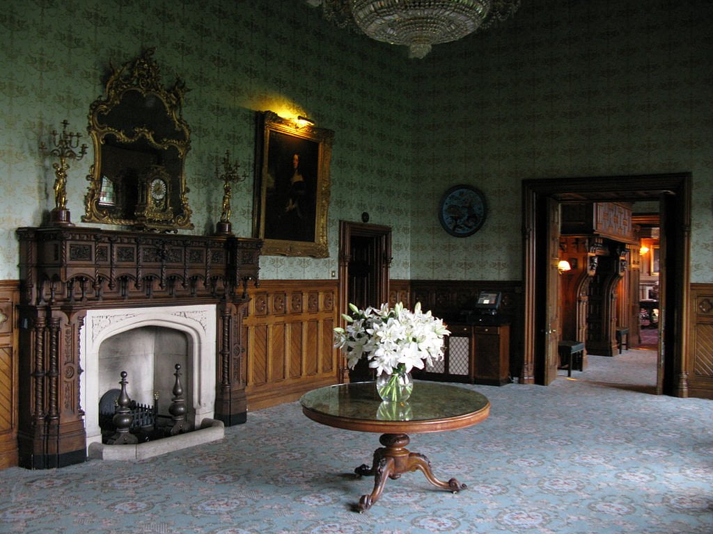 Classy interior at Ashford Castle.