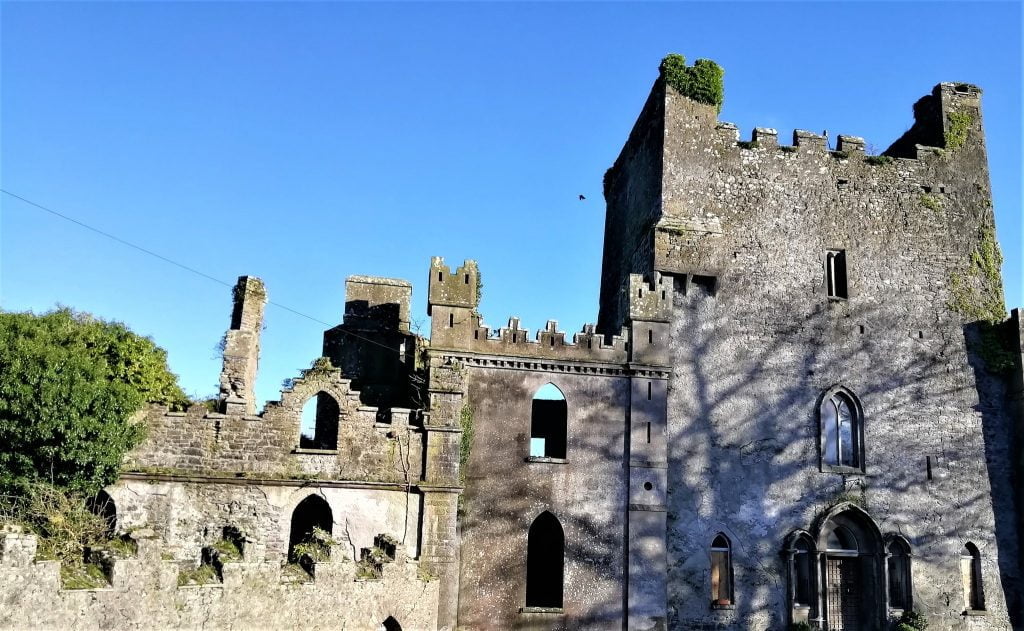A closer look of Leap Castle's structure.