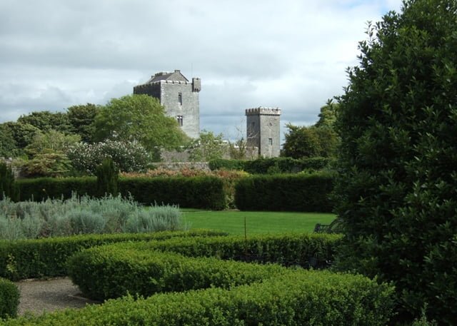 The walled garden at Knappogue Castle.
