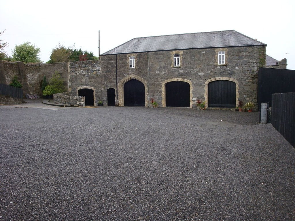 A view from Leap Castle's courtyard.