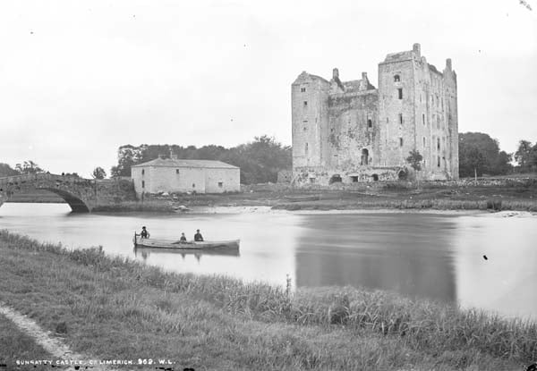 An old image of Bunratty Castle.