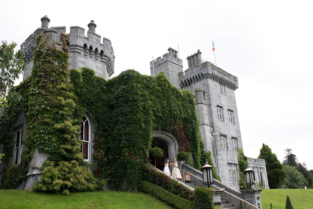 A nice side view angle photo of Dromoland Castle.