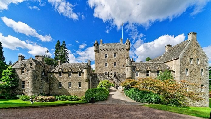 The front view of Cawdor castle.
