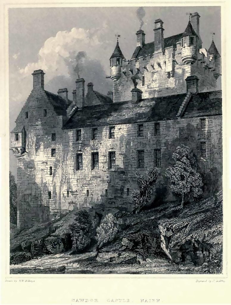Representation of Cawdor Castle in the early nineteenth century.