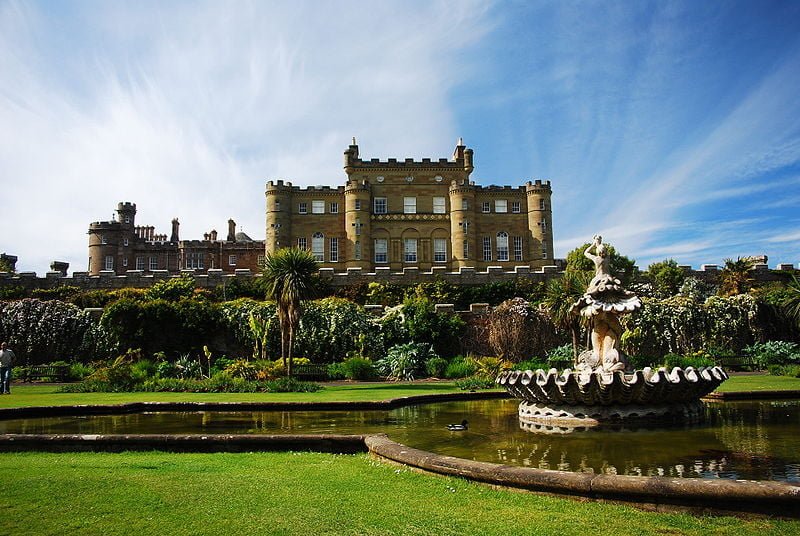 The beautiful front view of Culzean castle.