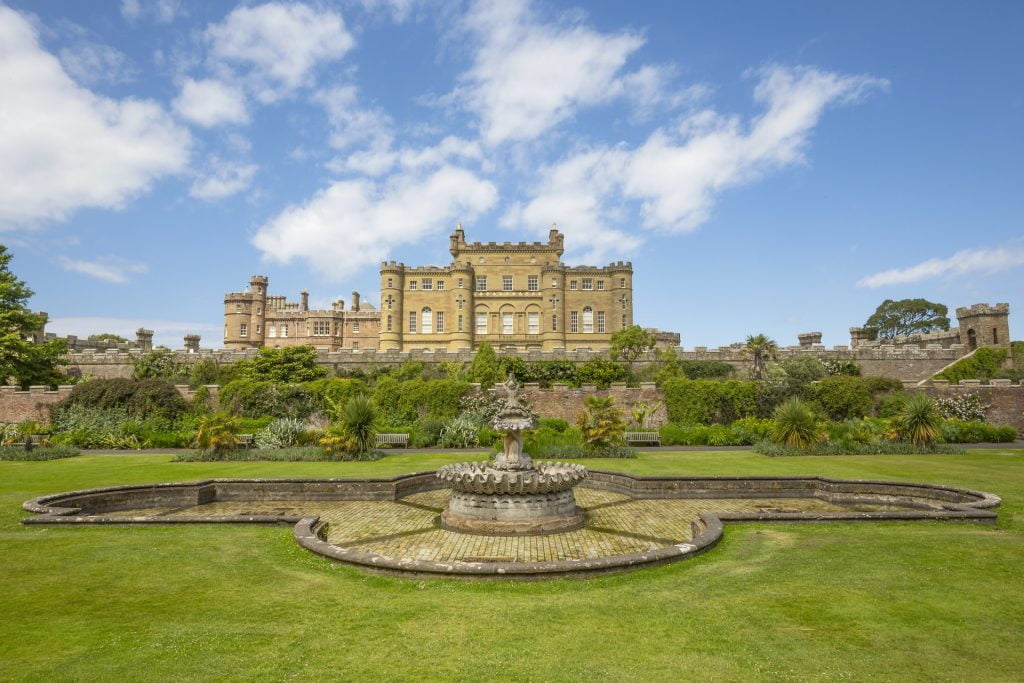 The fountain garden infront of Culzean Castle.