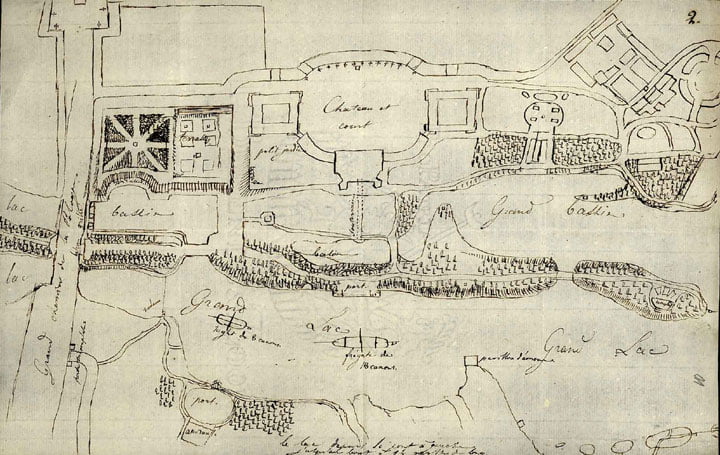 The original plan of Gatchina Palace.