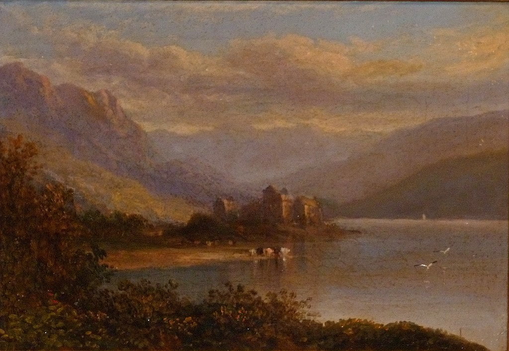 An artist’s imagining of Kilchurn Castle.