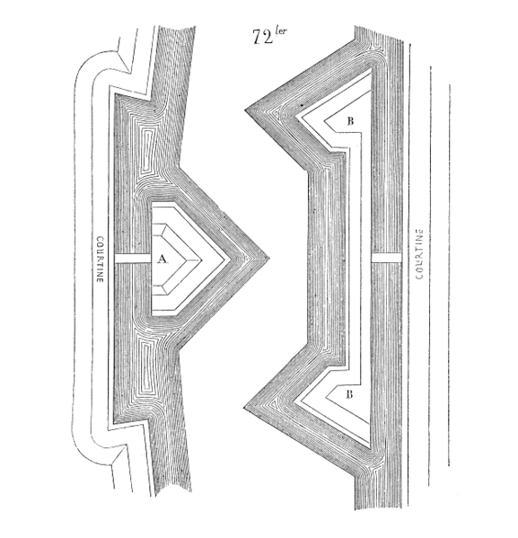 Blueprint of a ravelin.