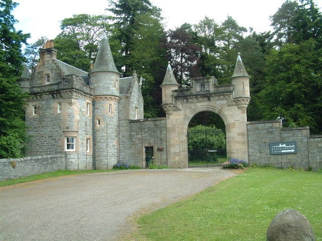 The gatehouse entrance to Blair Castle.