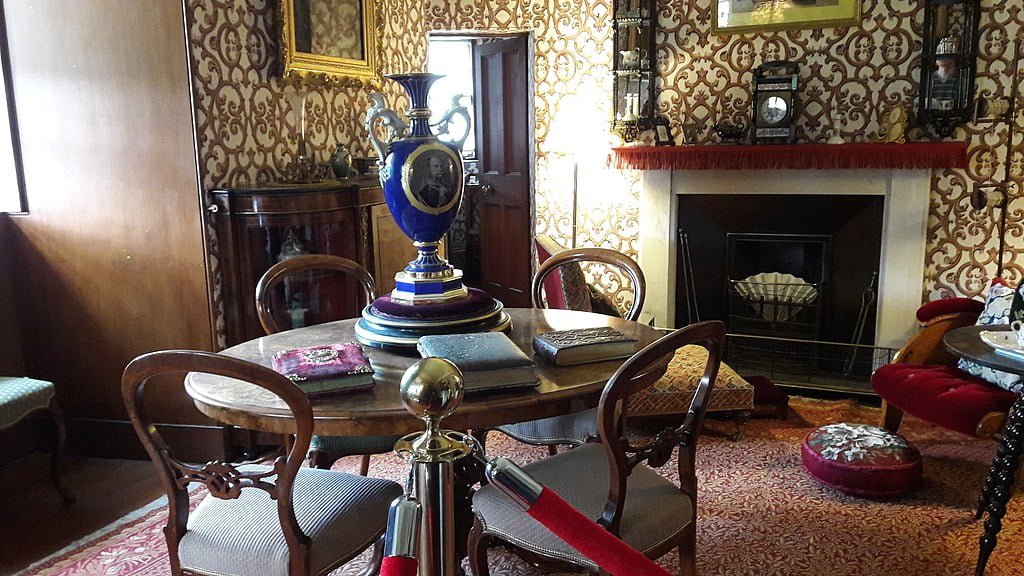 Victorian-styled interior at Fraser Castle.