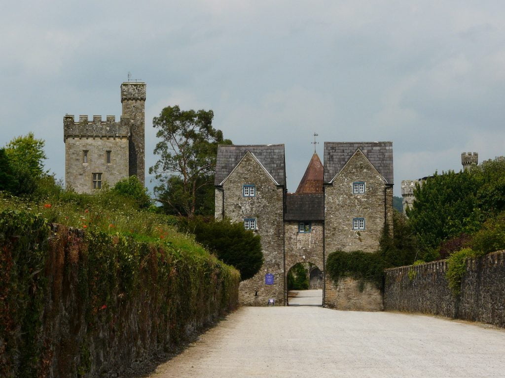 The entrance to Lismore Castle.