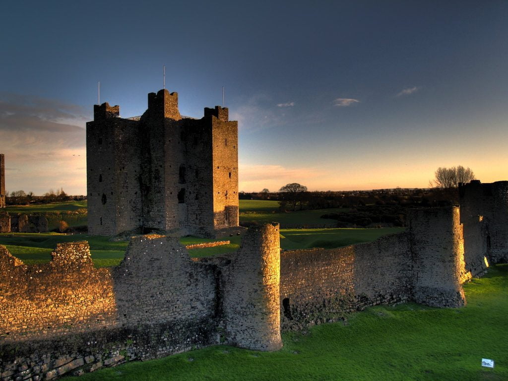 Beautiful sunset at Trim Castle.