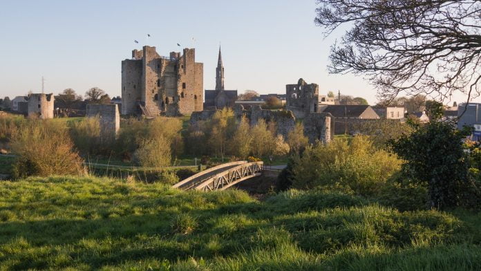 The beautiful Trim Castle from afar.