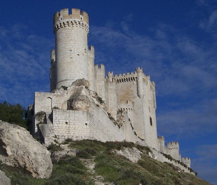 The stark beauty of the Castle of Peñafiel.