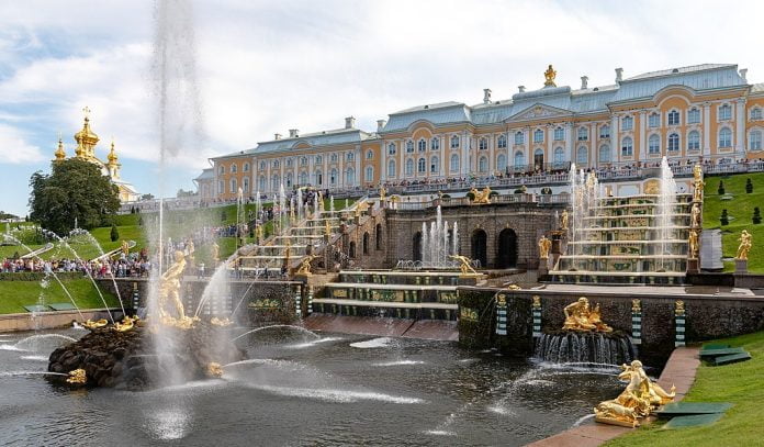 The Cascade at Peterhof Palace.