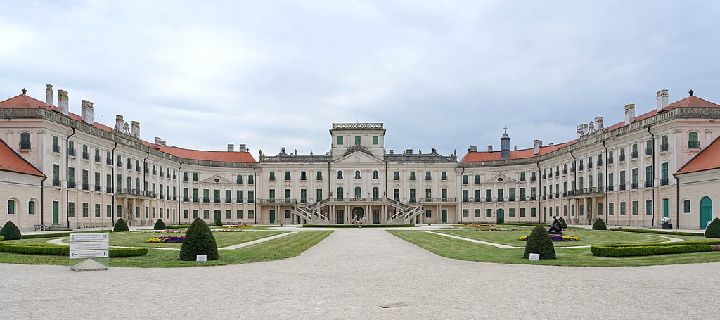 The vast expanse of Esterhaza Palace