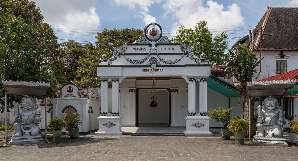 The entrance of the State Palace in Jakarta.