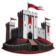 Illustration of a Norman castle keep