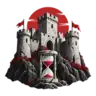 Illustration representing the oldest castles